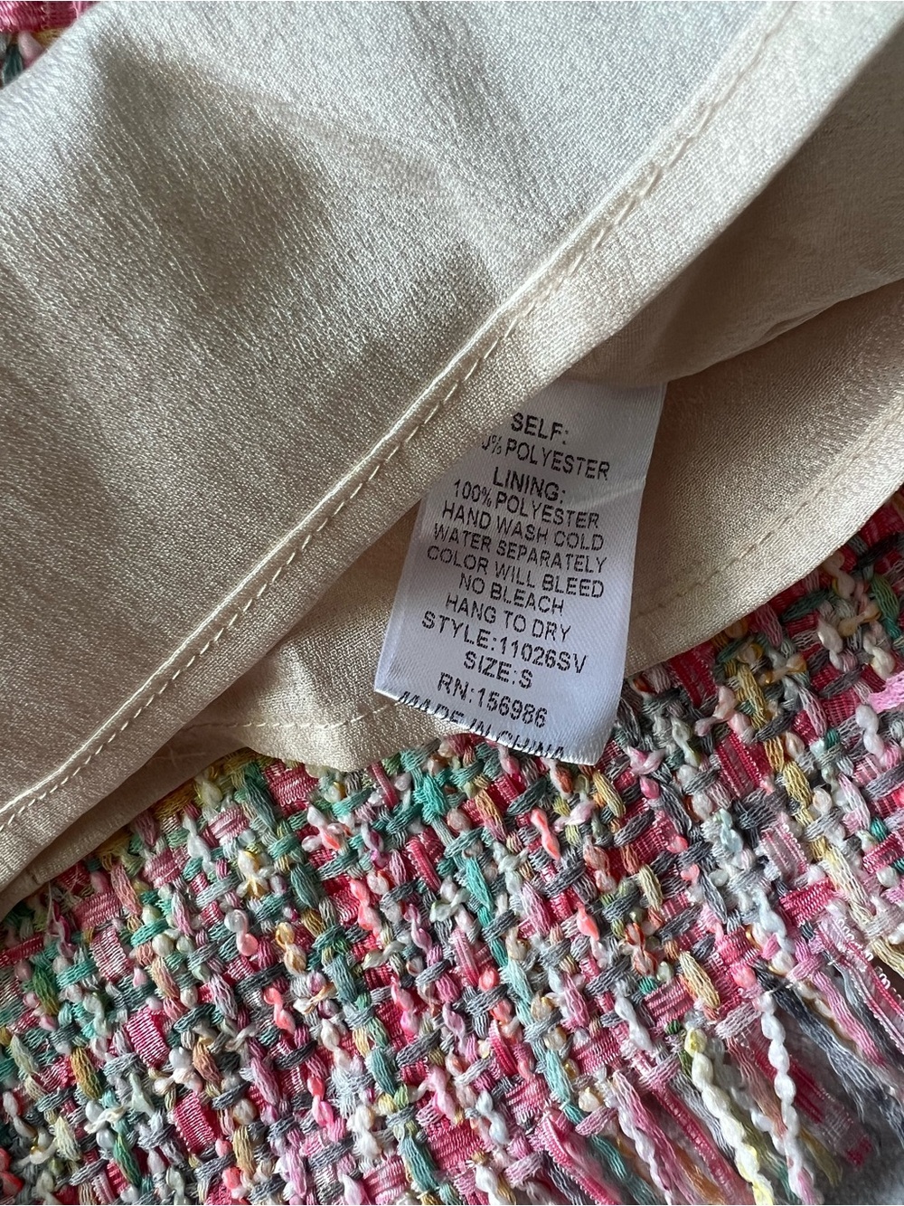 NWT Idem Ditto Women’s Pastel Tweed Fringe Mini Skirt | Size S - Picture 10 of 12
